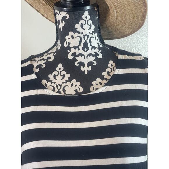 New Summer Boho Old Navy, Black And White Striped Sleeveless Tank Dress XL NWT​​ - Picture 3 of 10